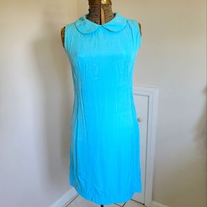 Vintage 60's Sleeveless Peter Pan Collared Dress